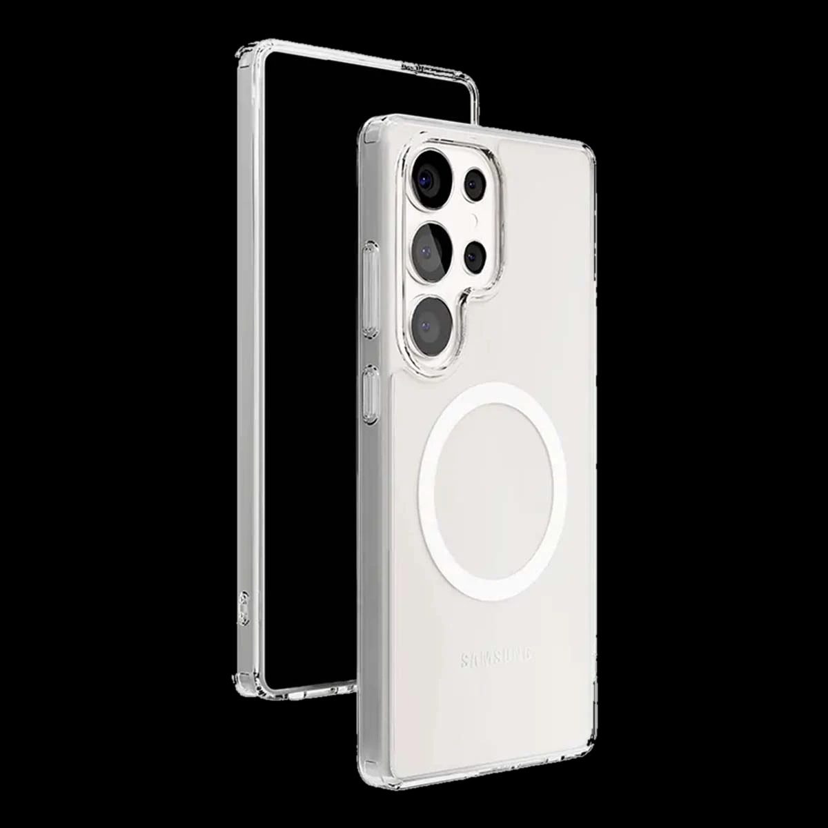 Чехол для Samsung Galaxy S25 Ultra Silicone Case c MagSafe White, белый