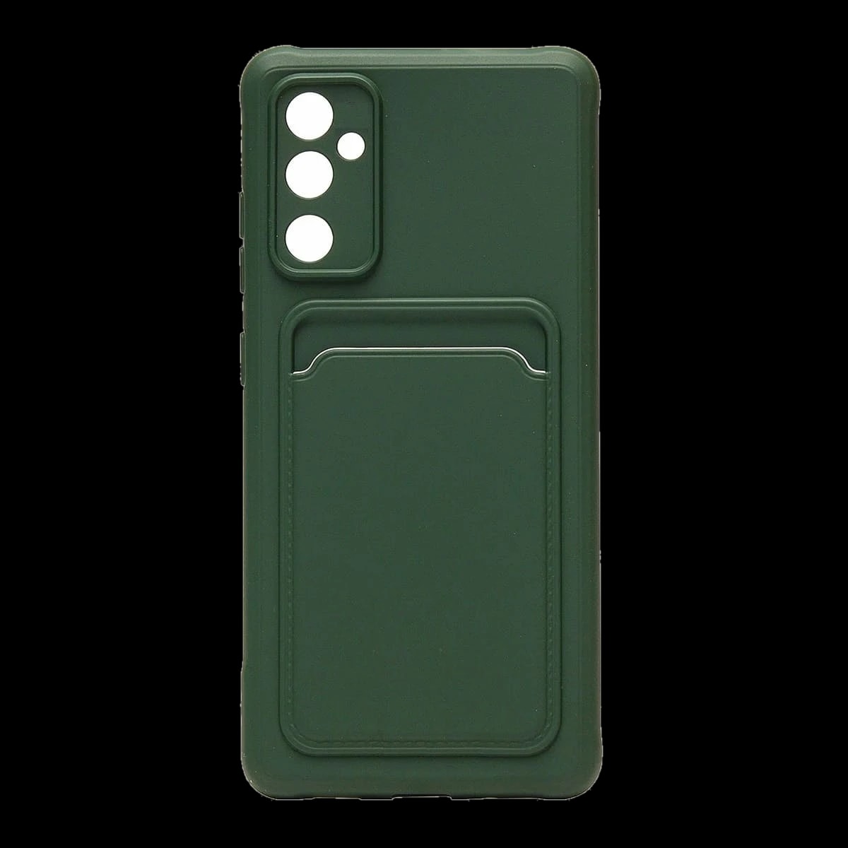Чехол для Samsung Galaxy A55 Silicone Case с картхолдером Темно-зеленый