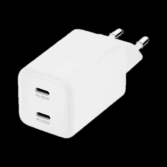 Зарядное устройство сетевое uBear Wall charger Bridge, 65Вт, белый