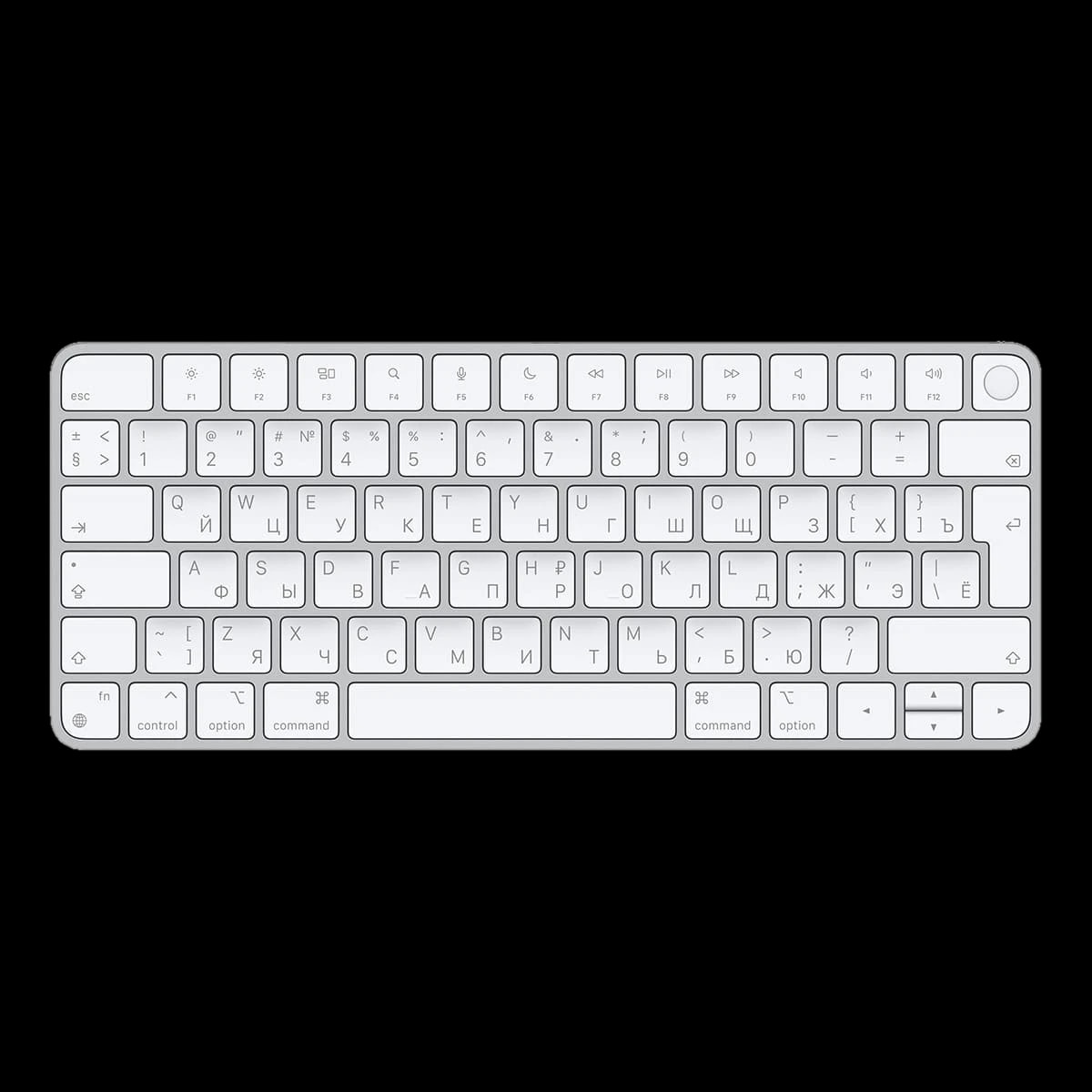 Клавиатура беспроводная Apple Magic Keyboard с Touch ID (MK293RS) Серебристый