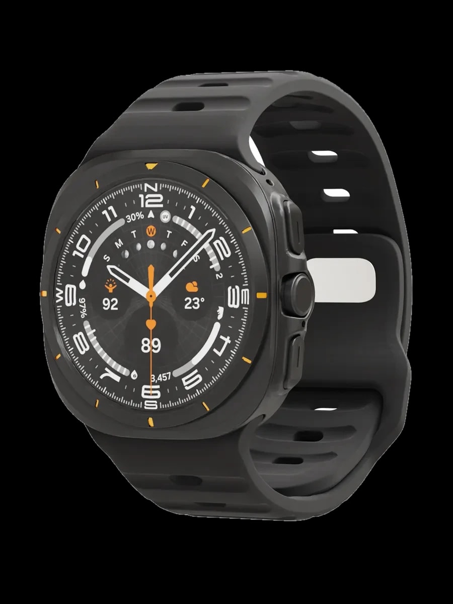 Ремешок силиконовый VLP Pulse Band для Samsung Watch Ultra 47 мм, черный